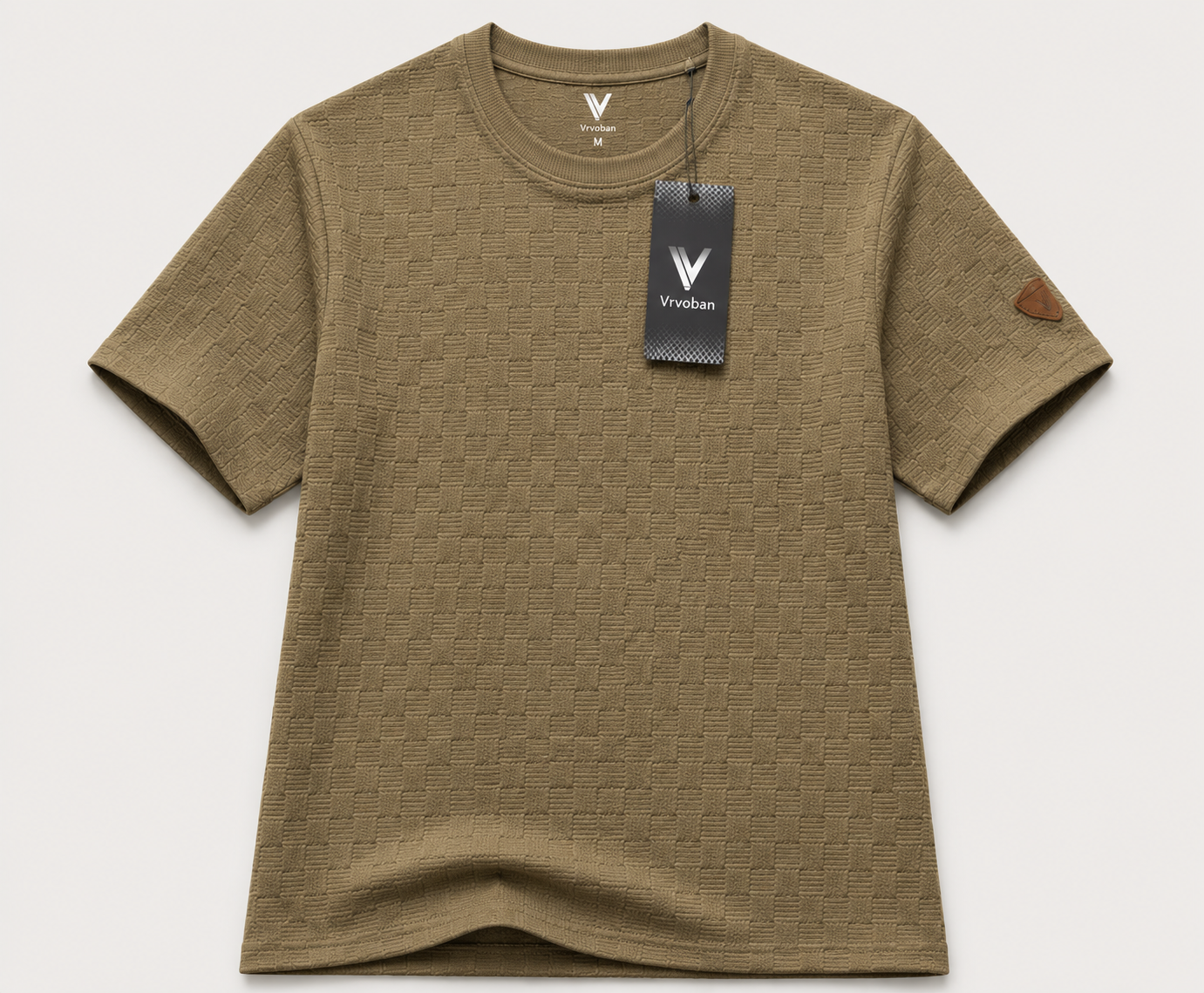 Camiseta Over Size con Alto relieve  Marca Interview -  Khaki NK20