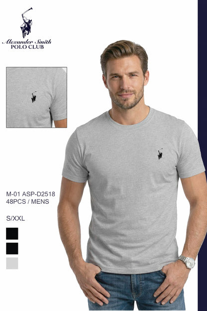 Camiseta Polo Club Alexader Smith - Gris KCN06