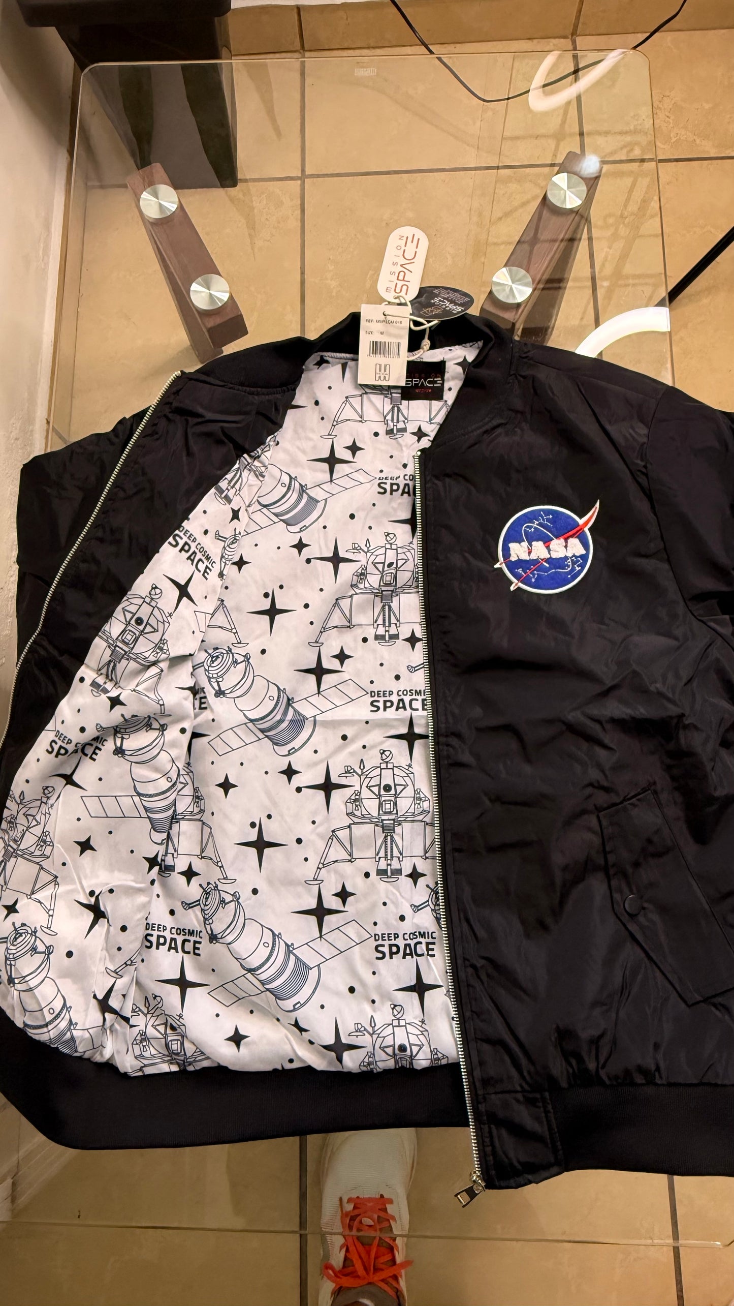 Jacket Impermeable Mission Space - NASA Negra KCN45