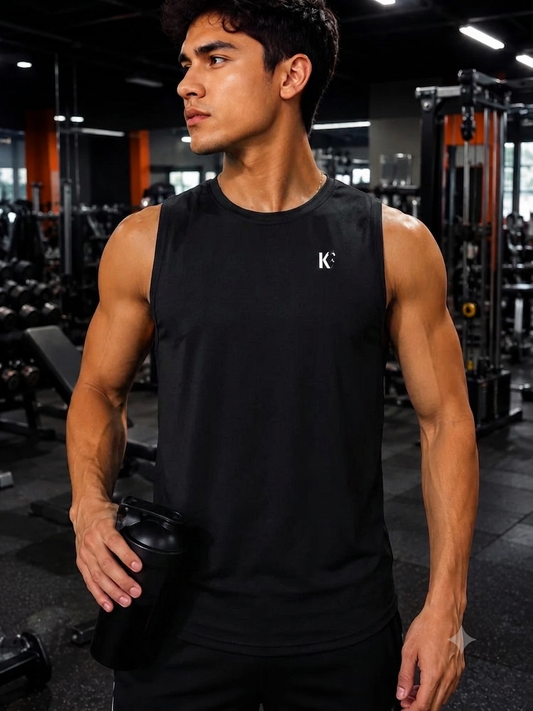 Camisa Deportiva KF/Full Negro K141
