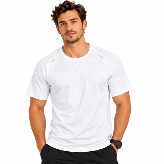 Camiseta Deportiva para Caballero - KCN203 Blanco