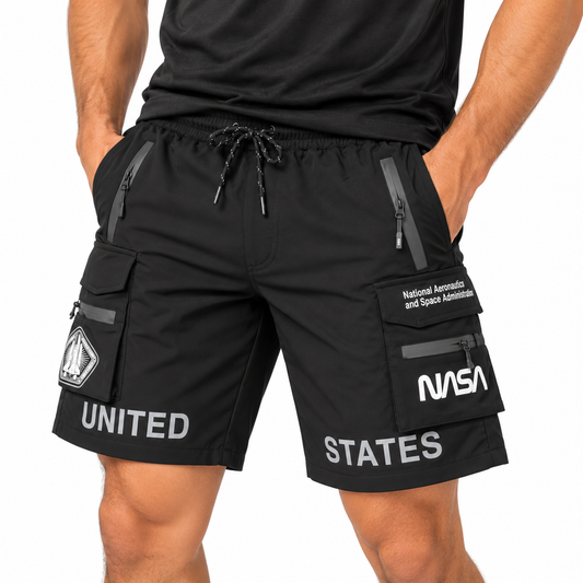 Short Tactical NASA Hombre - KCN156 Negro
