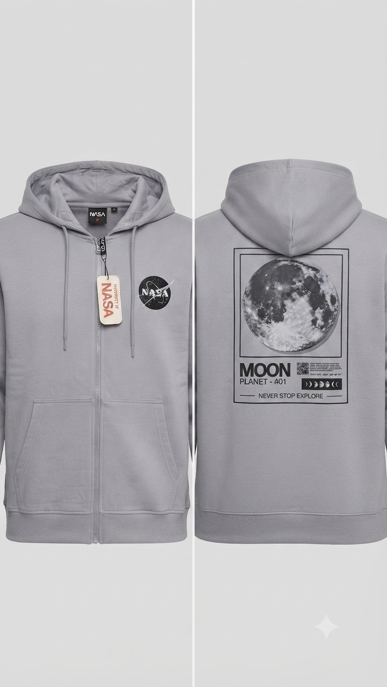 Hoodie Mission Space - NASA KCN41 Gris