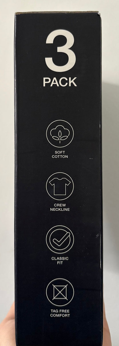 3 Pack Camiseta Clásica GAP-Beige, Blanco y Café US28