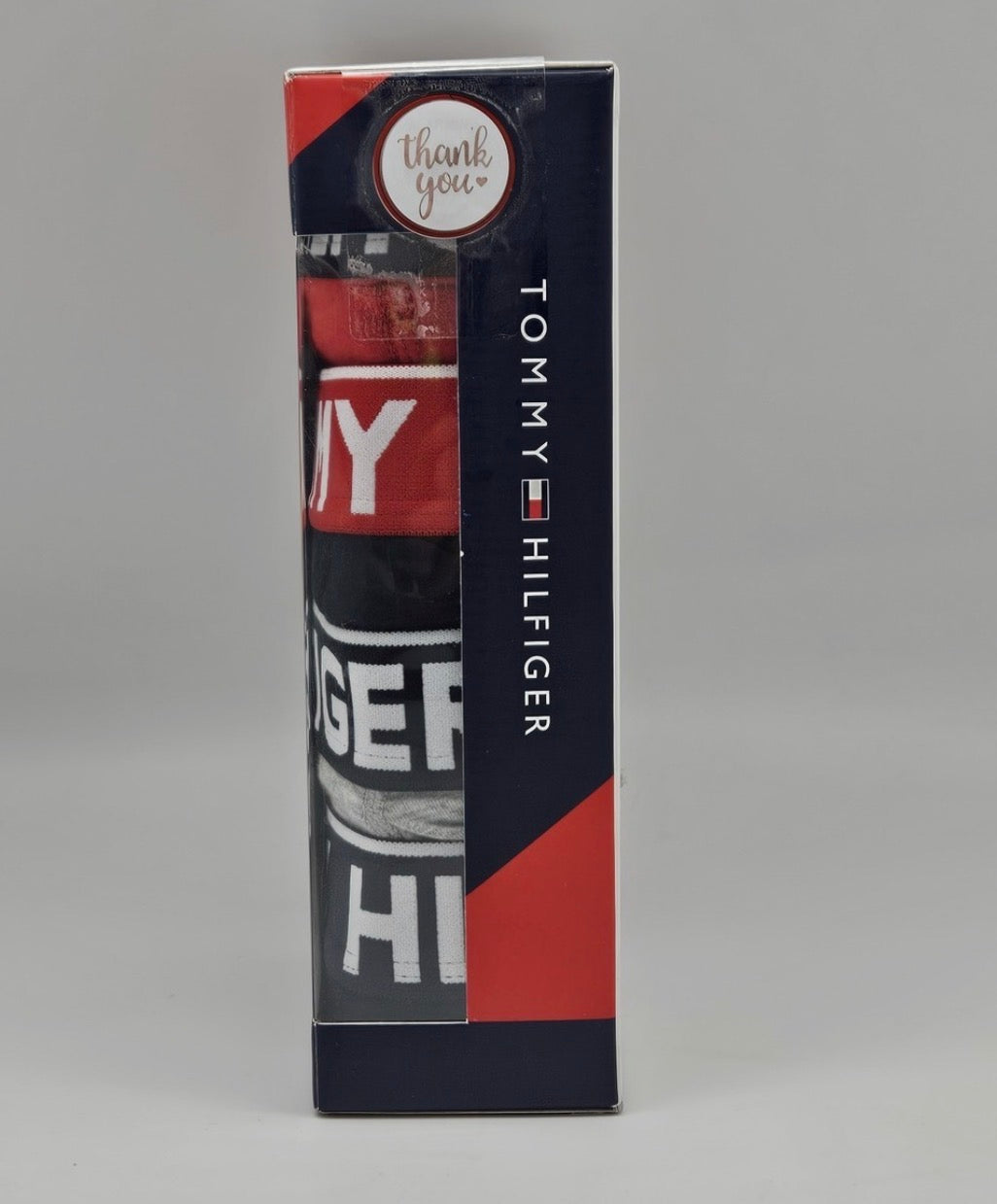 4 Pack Boxer Tommy Hilfiger-Rojo, Negro y Gris US22