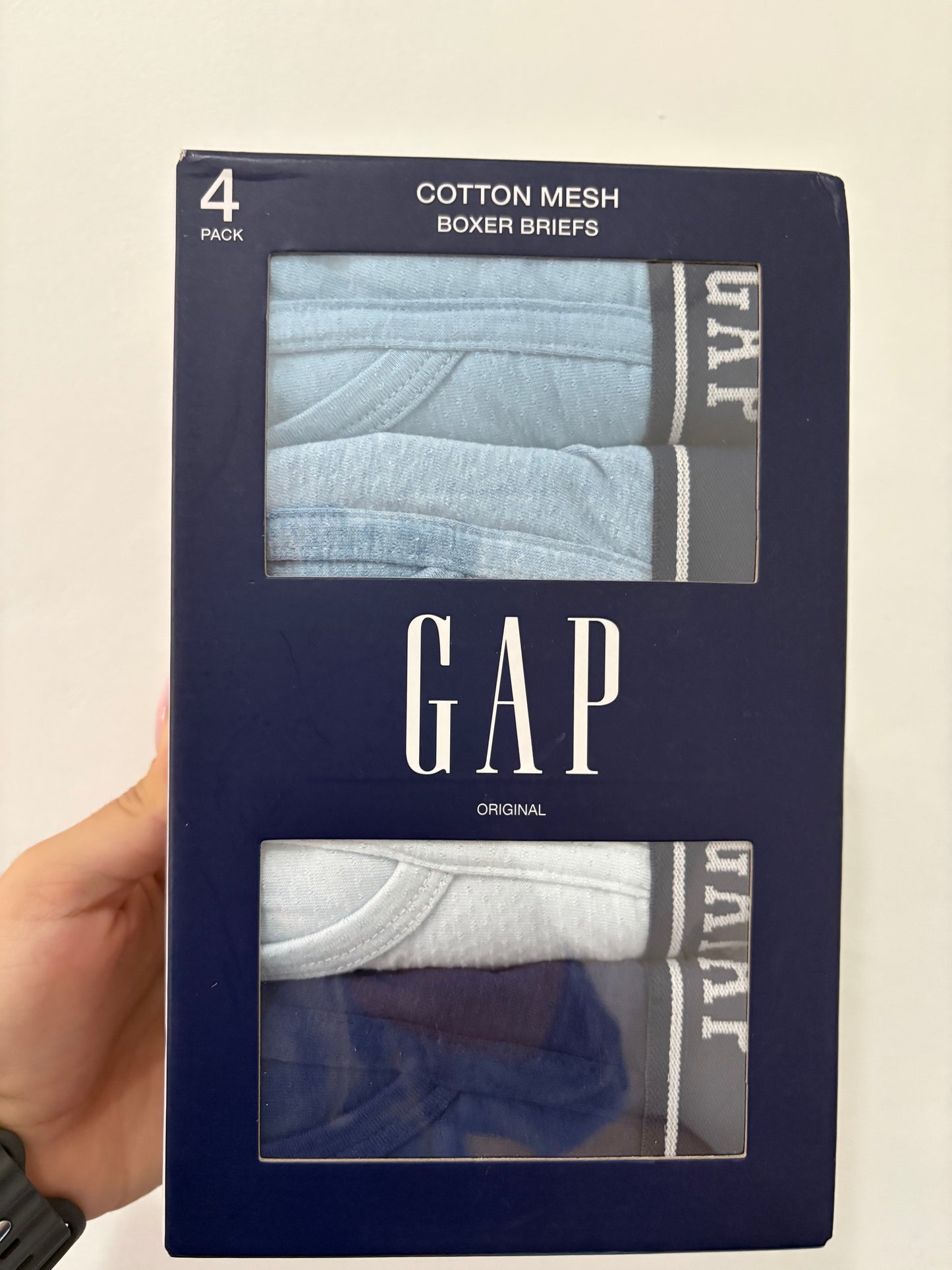 4 Pack Boxer GAP-Azules US13