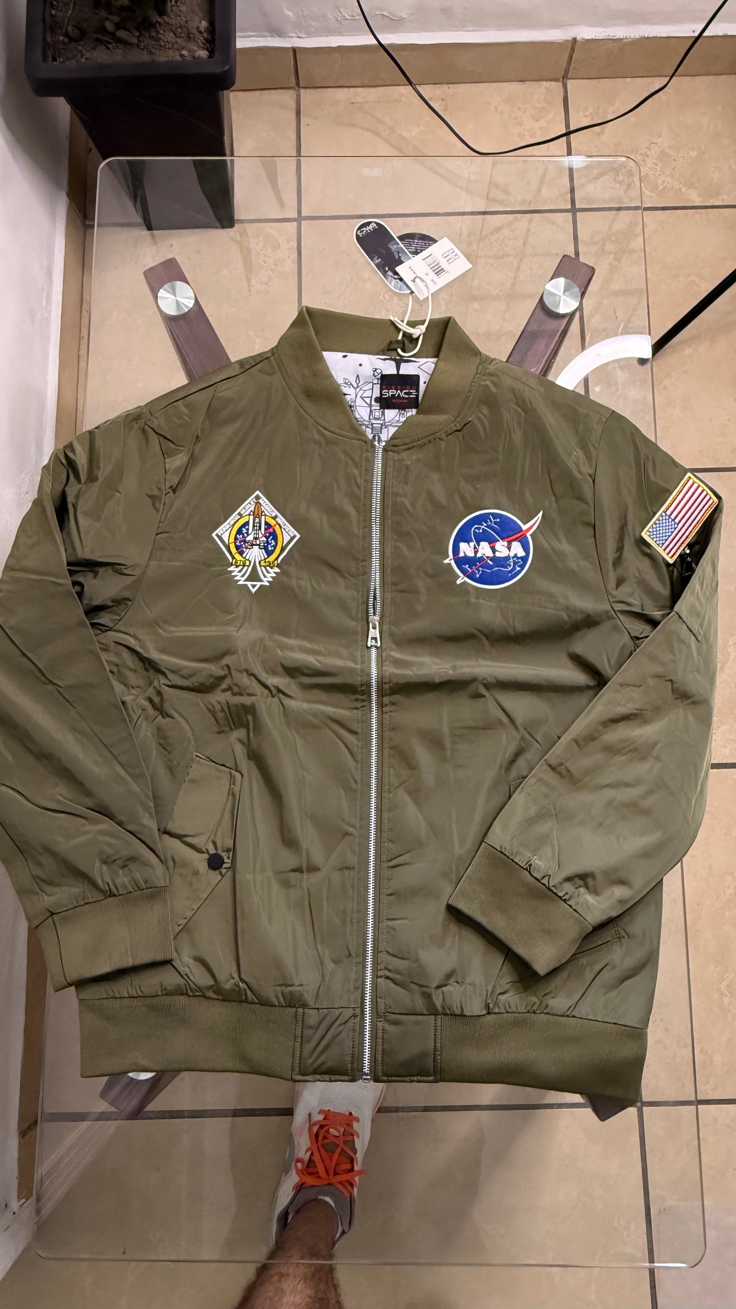 Jacket Impermeable Mission Space - NASA Verde KCN45