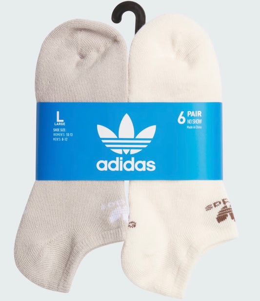 6 Pack Calcetas Adidas-Colores Mixtos US29