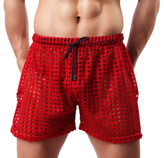Short Malla Transparente - Rojo K274