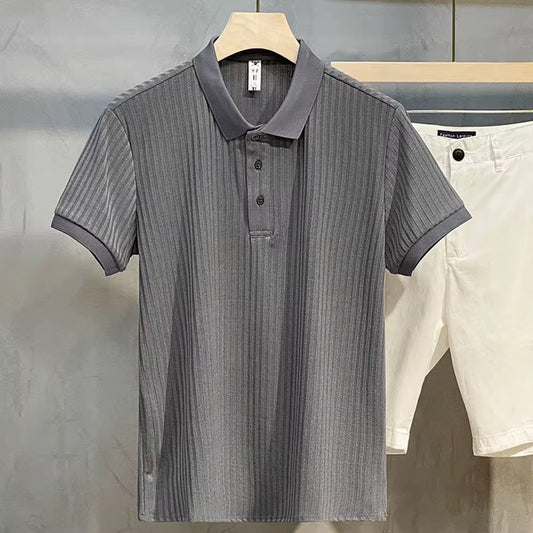 Camisa casual tipo polo/ IM32 - Gris