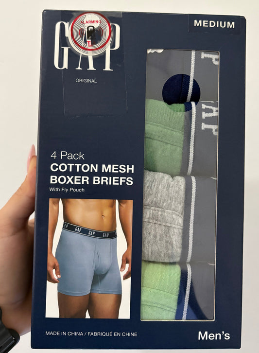 4 Pack Boxer GAP-Verde Azul Gris US14
