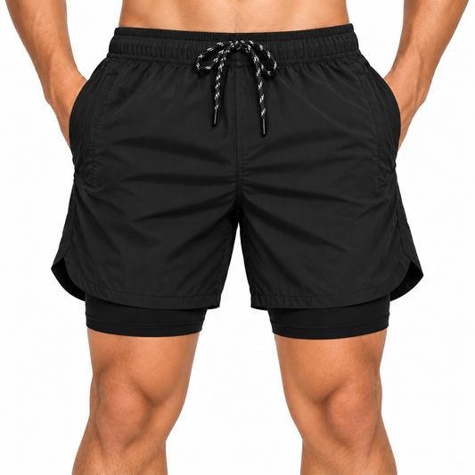 Short Deportivo para Caballero- KCN202 Negro