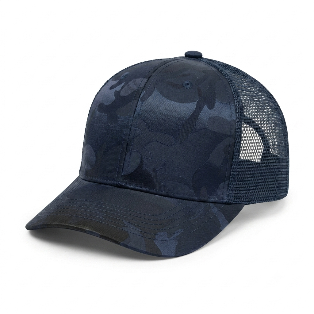 Gorra Camuflaje con Malla - Azul KCN61
