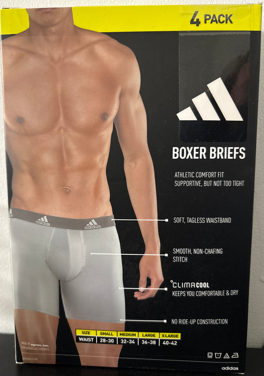 4 Pack Boxer Adidas-Full Negro US19