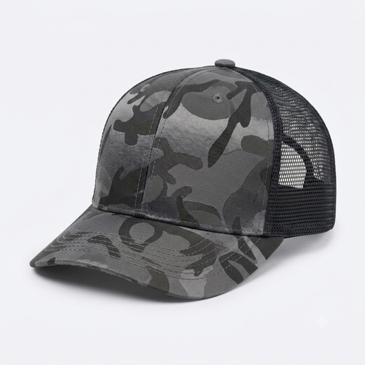 Gorra Camuflaje con Malla - Gris KCN61