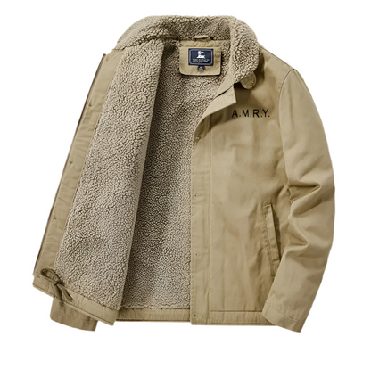 OUTLET22 Abrigo Casual Hombre - Beige AMRY