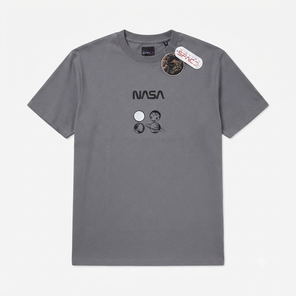 Camiseta Mission Space - NASA Gris KCN33