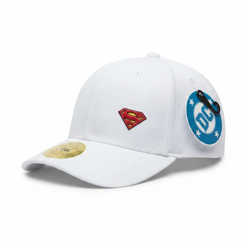 Gorra Licenciada Superman DC Marca Jagi Caps - KCN31 Blanco Rojo
