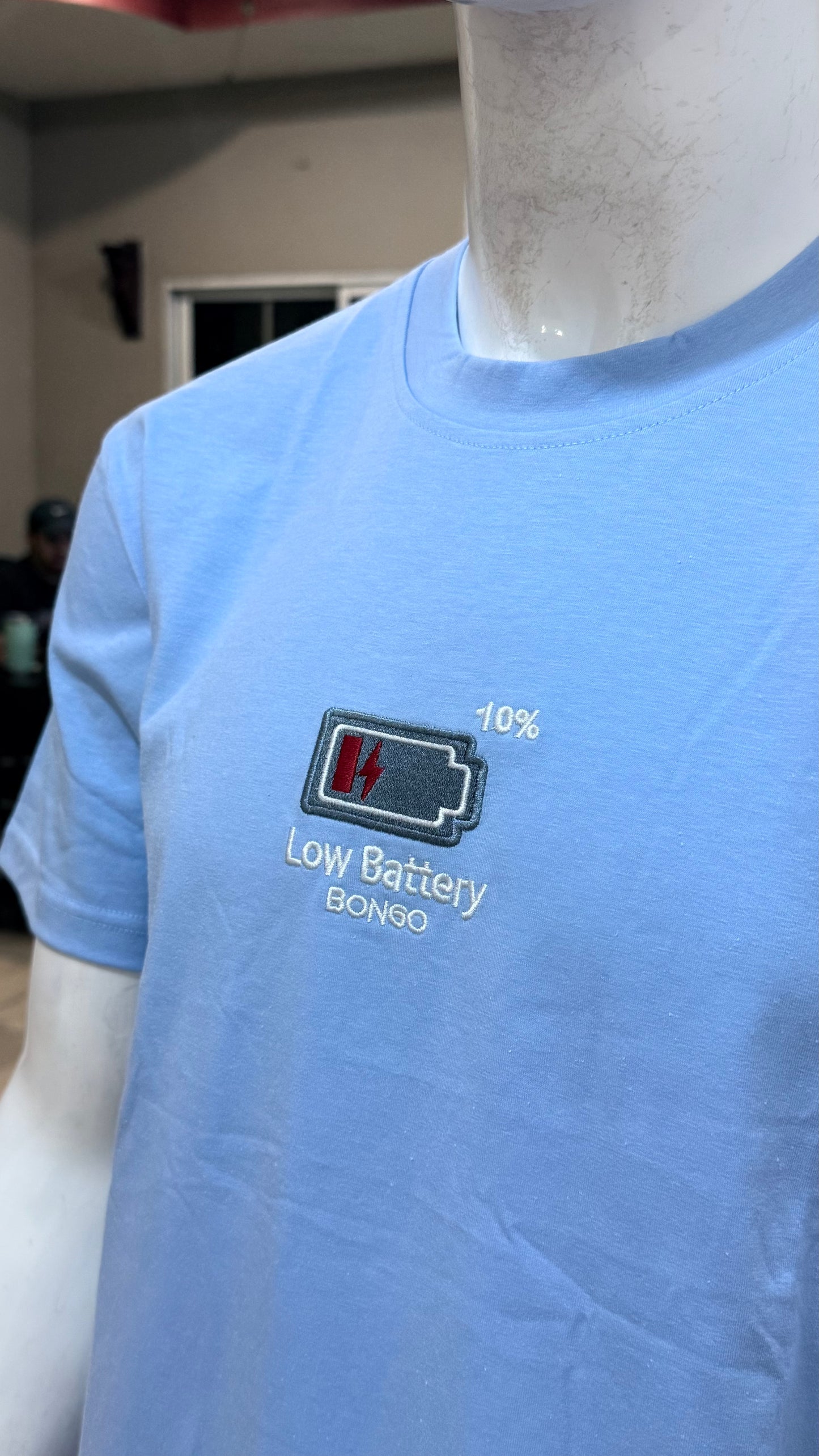 Camiseta Bongo para Caballero - Celeste KCN08