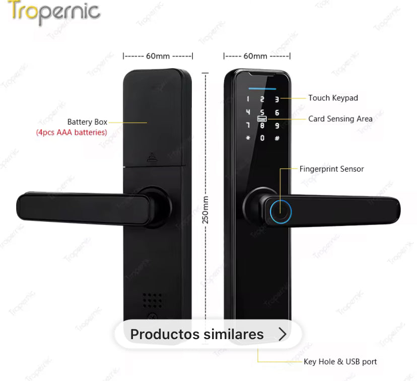 Llavín inteligente con huella /K186