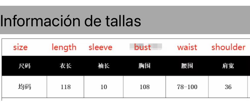 Vestido para Dama Unitalla/ Naranja B182