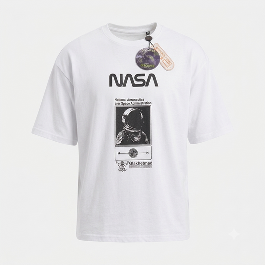 Camisa Oversize marca Mission Space/ Blanco KCN37