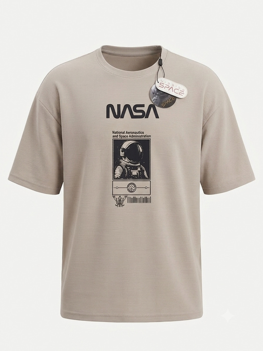 Camisa Oversize marca Mission Space/ Beige KCN37