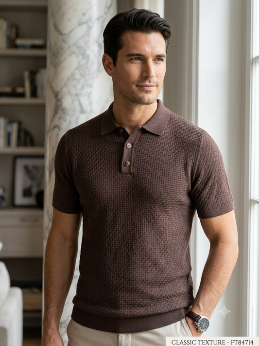 Camiseta Bongo Tipo Polo para Caballero - Cafe KCN12