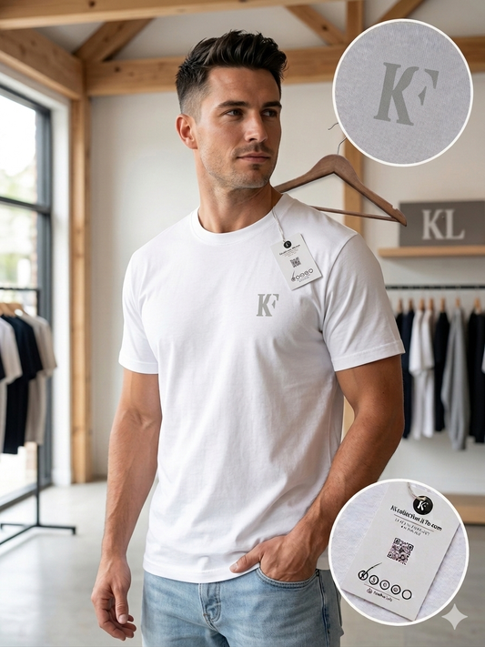 Camiseta Casual KF/ Blanco K140