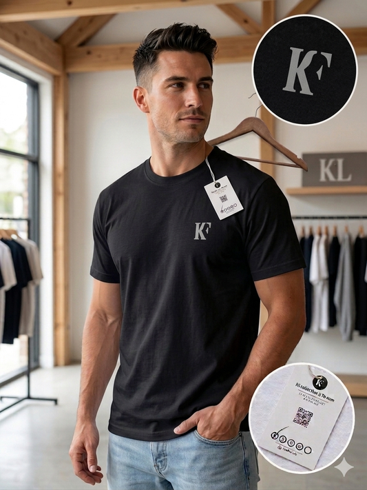 Camiseta Casual KF/ Negro K140