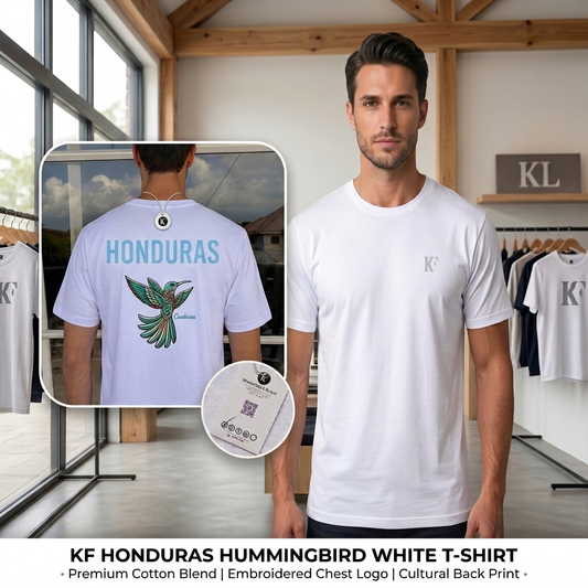 Camiseta Casual KF Honduras / Blanco K142