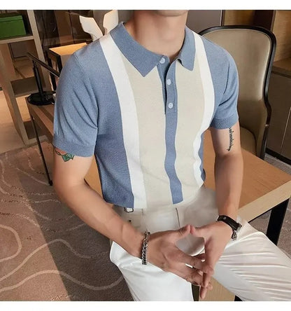 Camisa Tipo Polo para caballero/Celeste N18