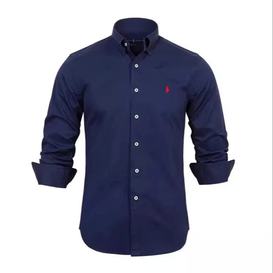 Camisa formal Marca Polo Ralph Lauren para Caballero/ Azul AM05