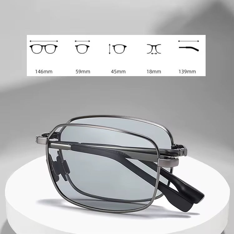 Lentes de Sol Plegables 2026 / C178 Negro