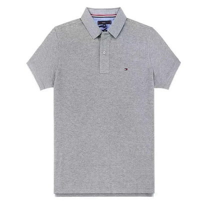 Camisa Casual Marca Tommy Hilfiger/ KM05- Gris