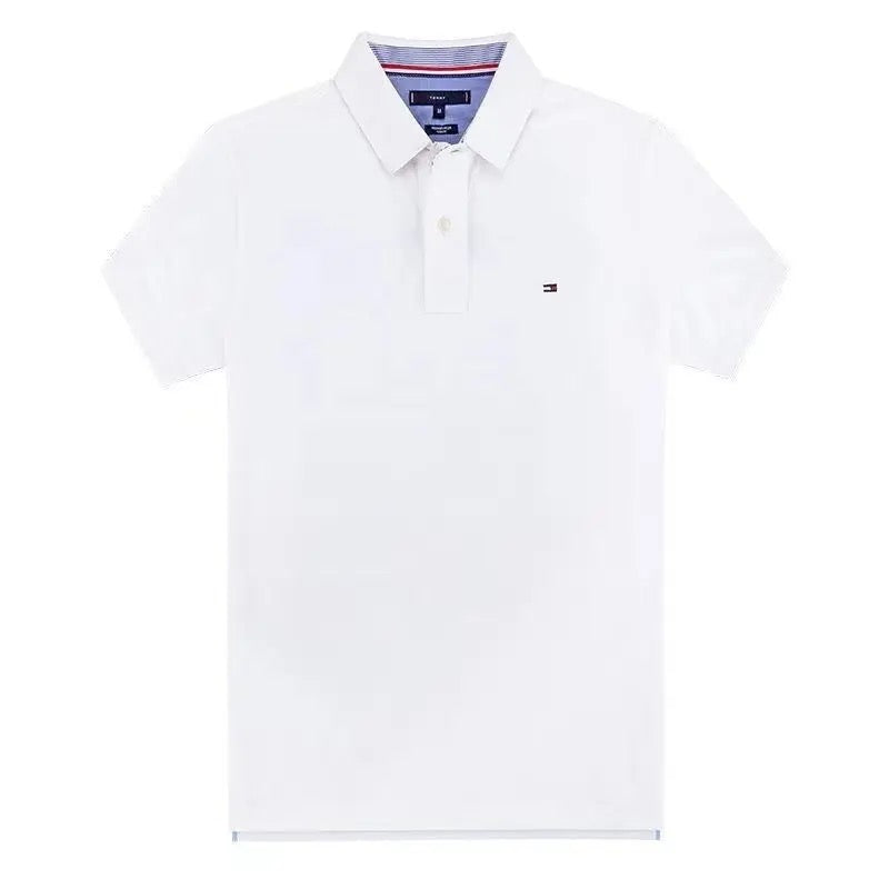 Camisa Casual Marca Tommy Hilfiger/ KM05- Blanco