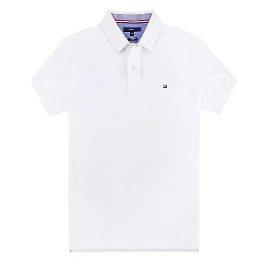 Camisa Casual Marca Tommy Hilfiger/ KM05- Blanco