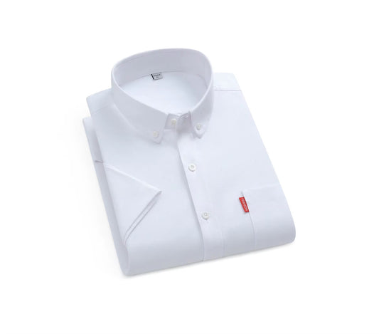 Camisa Formal manga corta para caballero/ Blanco B170