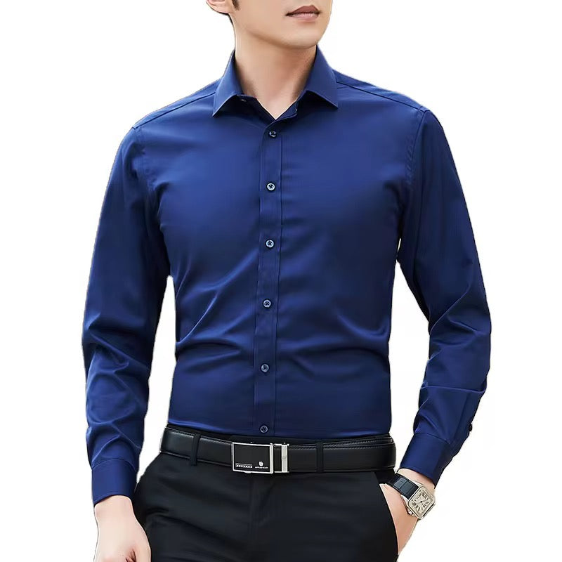 Camisa Formal manga larga para caballero/ Azul B171
