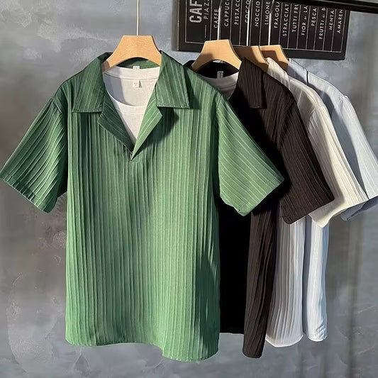 Camisa casual tipo polo/ IM21 -  Verde