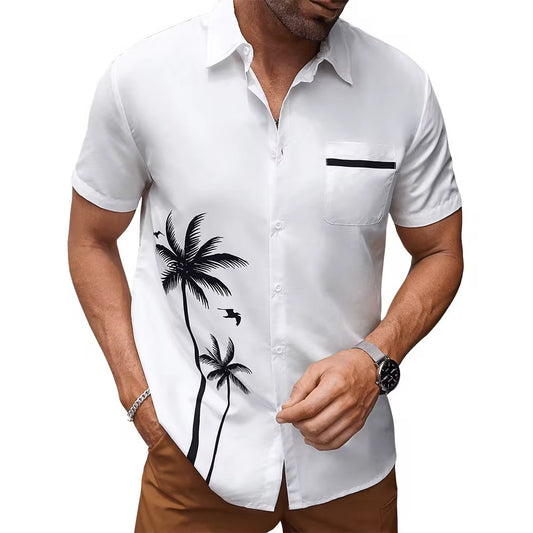 Camisa casual para caballero  /Balnco N23