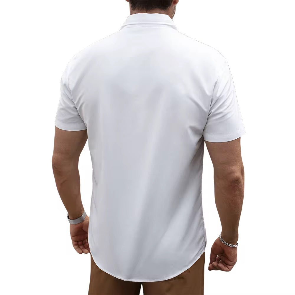 Camisa casual para caballero  /Balnco N23