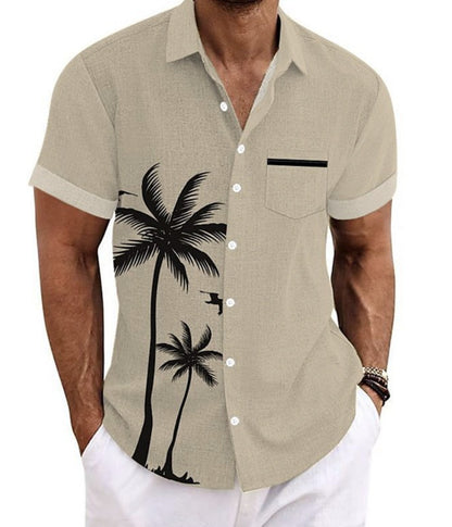Camisa casual para caballero  /Beige N23