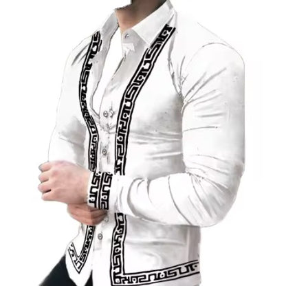 Camisa  manga larga para caballero/Blanco BL40