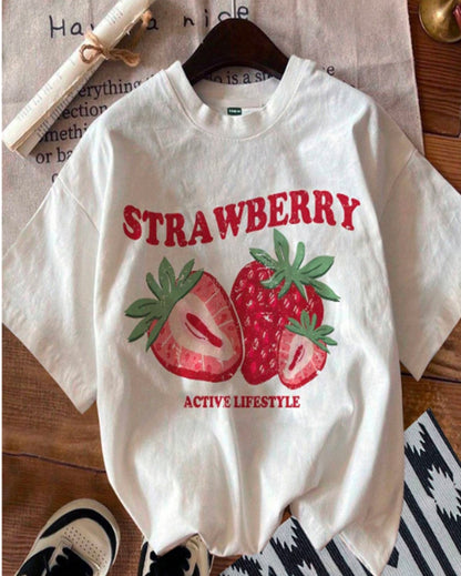 Camiseta casual /Blanco L1