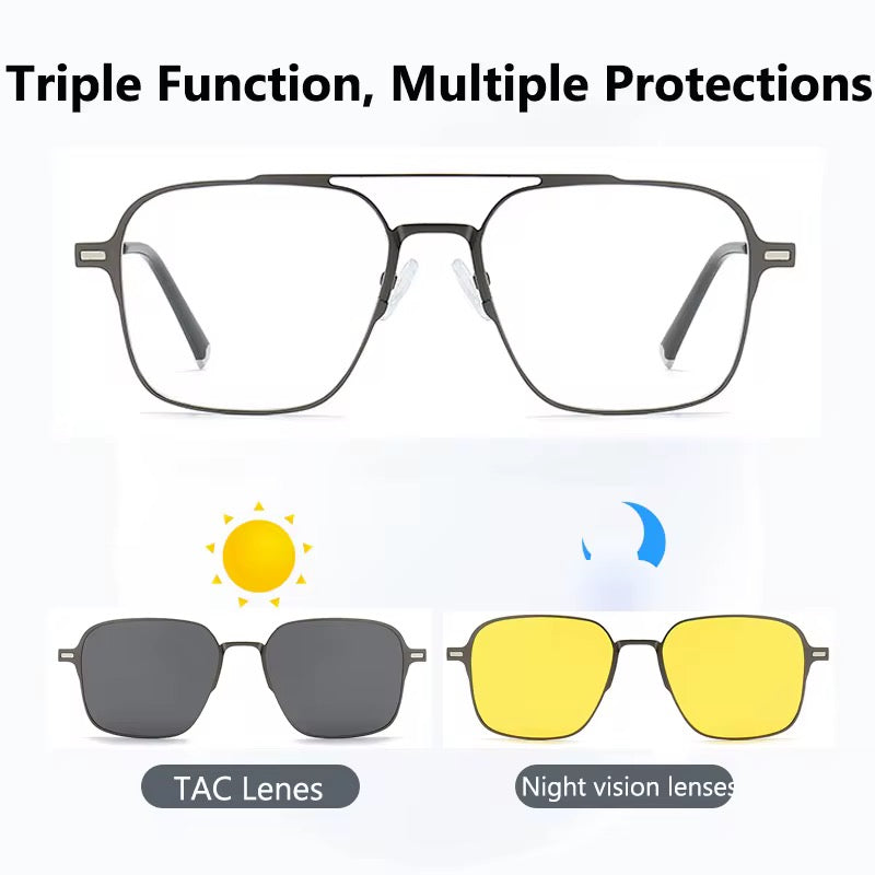 Lentes de Sol Fotocromatico 2025 3 en 1 / C156