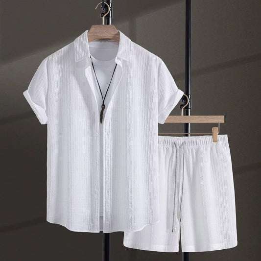 Set Short y Camisa /Blanco K160