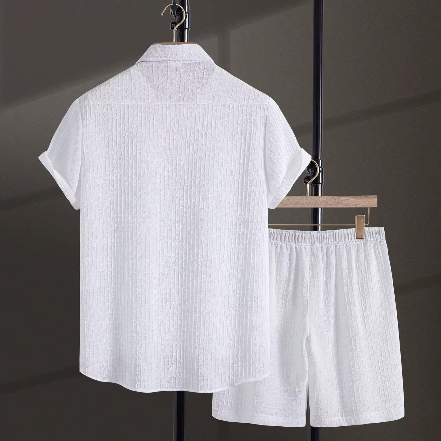 Set Short y Camisa /Blanco K160
