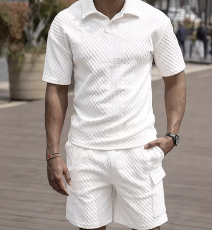 Set Short y Camisa /Blanco K162