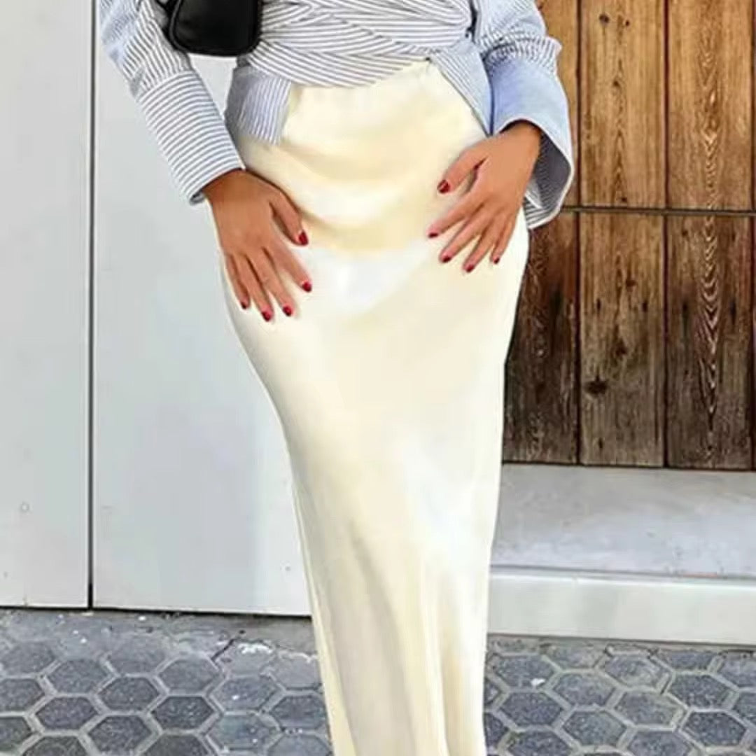 Falda larga para Dama/ Blanco B181